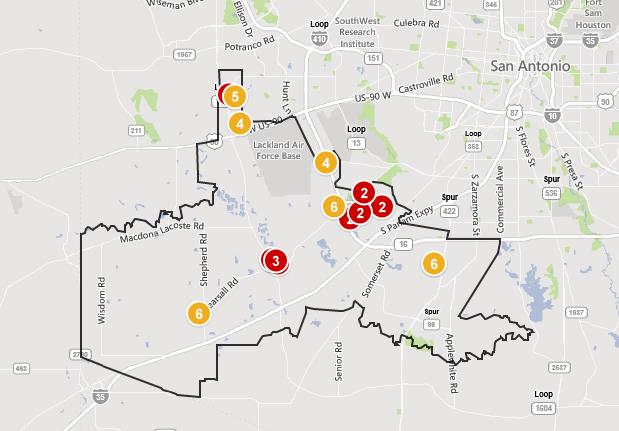 San Antonio School Districts Map